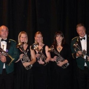 Foss Dyke Band horn section :)